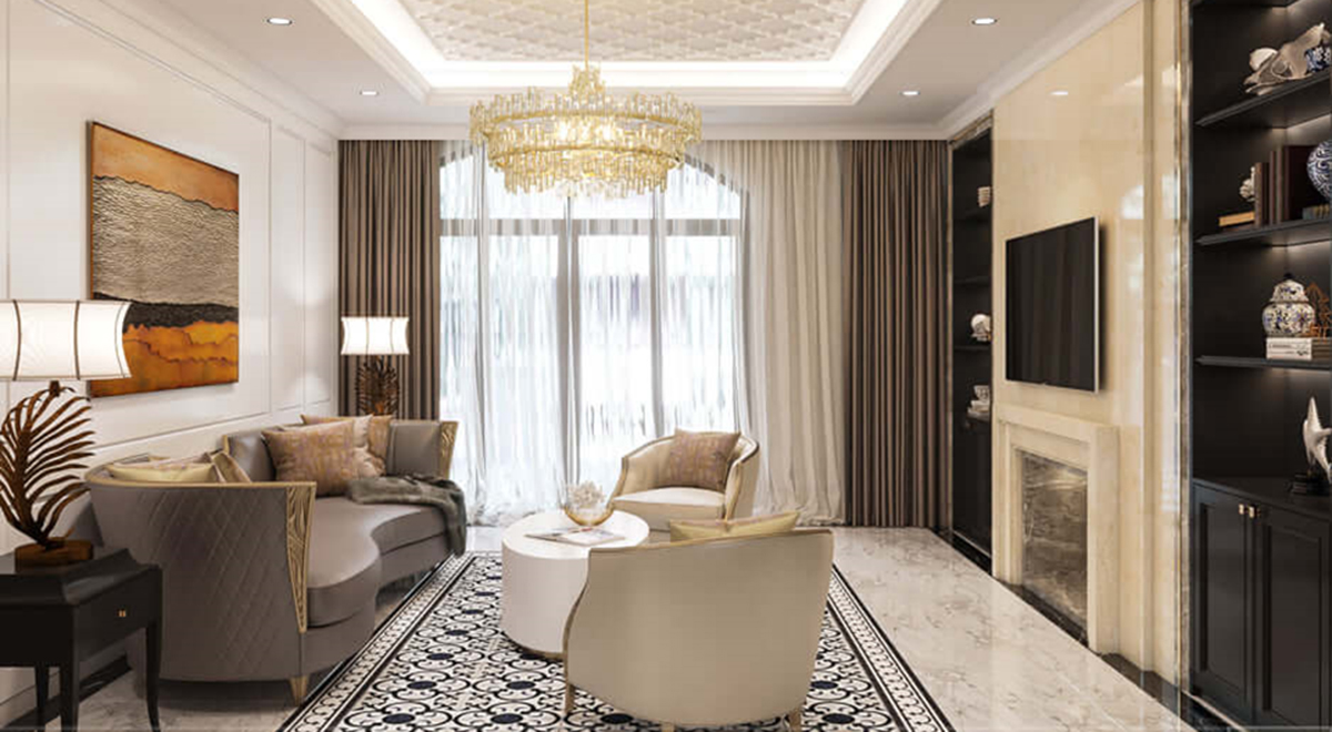 Thiết kế phòng khách tinh tế
