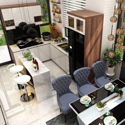Tổng quan nội thất tầng trệt