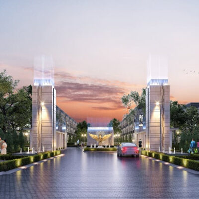 Cổng ra vào dự án