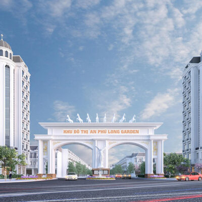 Cổng ra vào khu đô thị