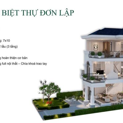thiết kế biệt thự đơn lập