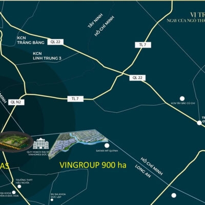 Vị trí dự án West Lakes Golf & Villa