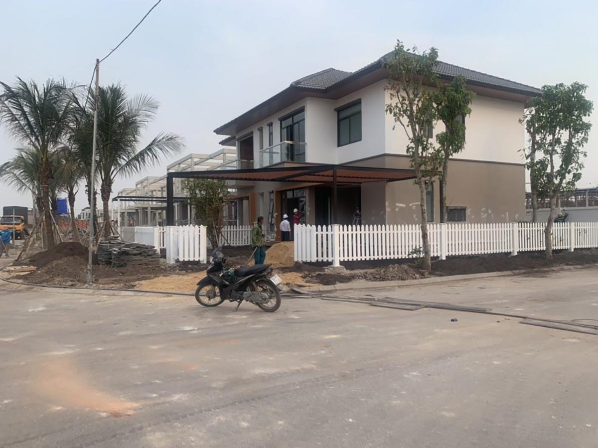 Sản phẩm nhà vườn giai đoạn xây dựng