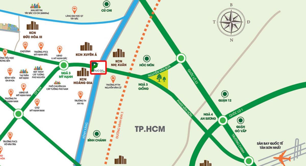 Vị trí dự án Phúc An City