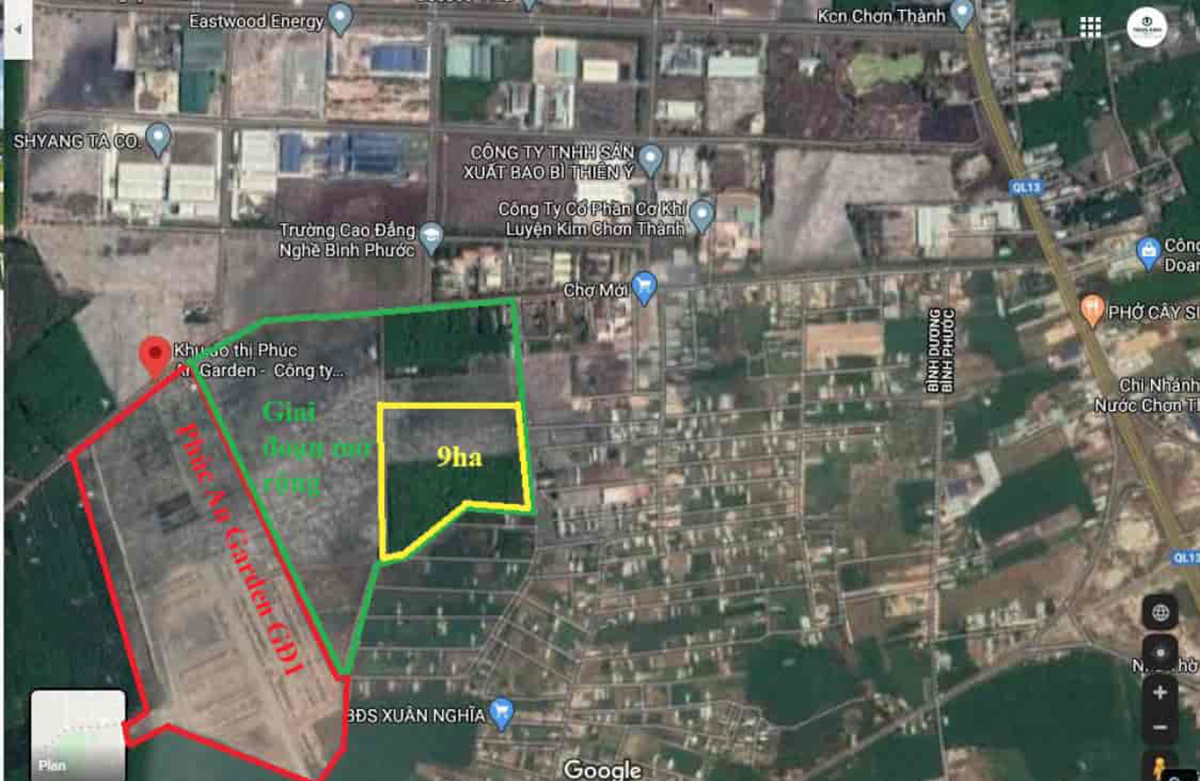 Vị trí xây dựng dự án
