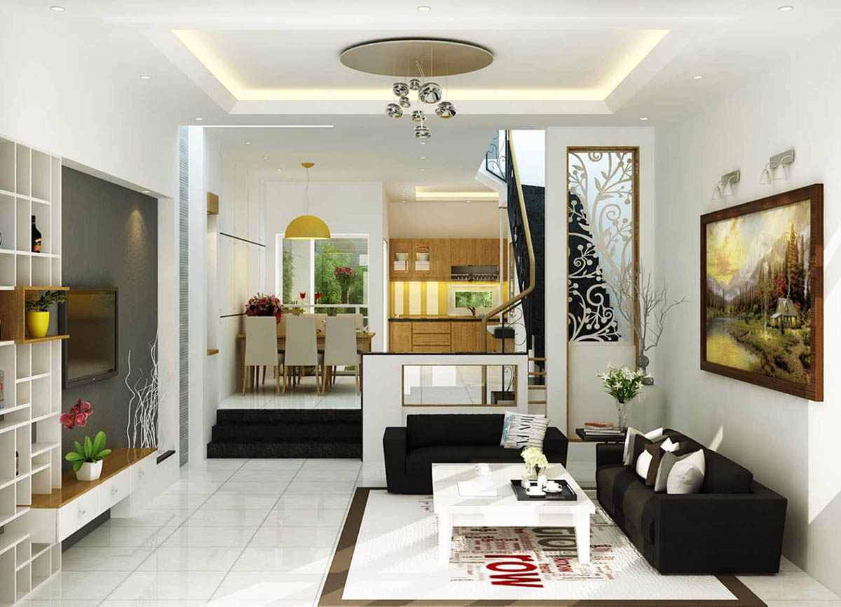 Bếp cao hơn khu vực khác