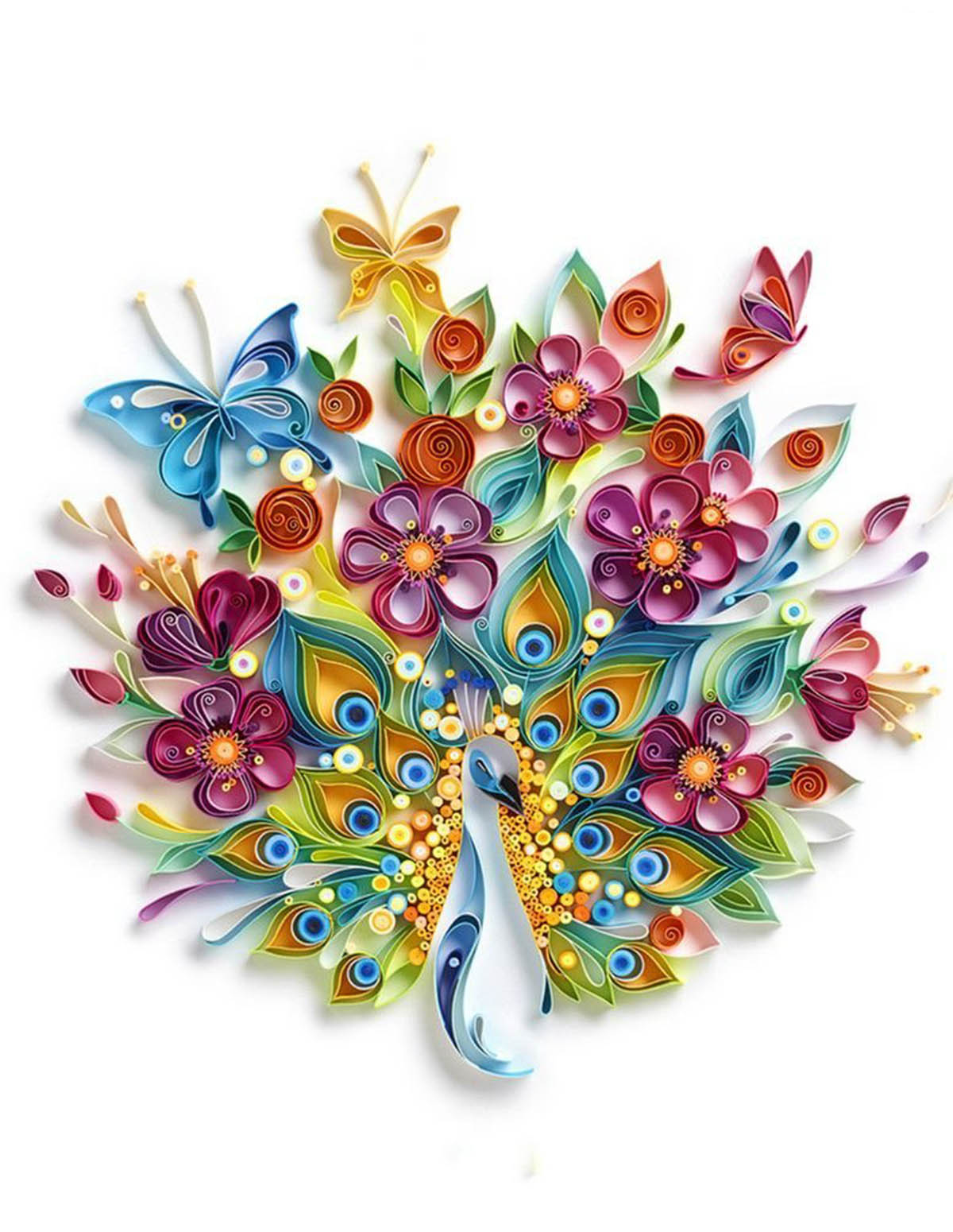 Tranh giấy Quilling là xu hướng trang trí được yêu thích hiện nay