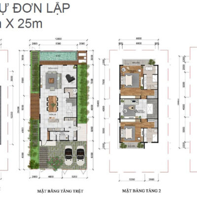 Bản vẽ biệt thự đơn lập