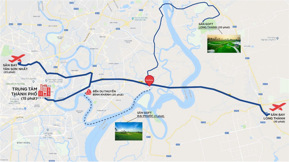 Được xây dựng tại vị trí vàng