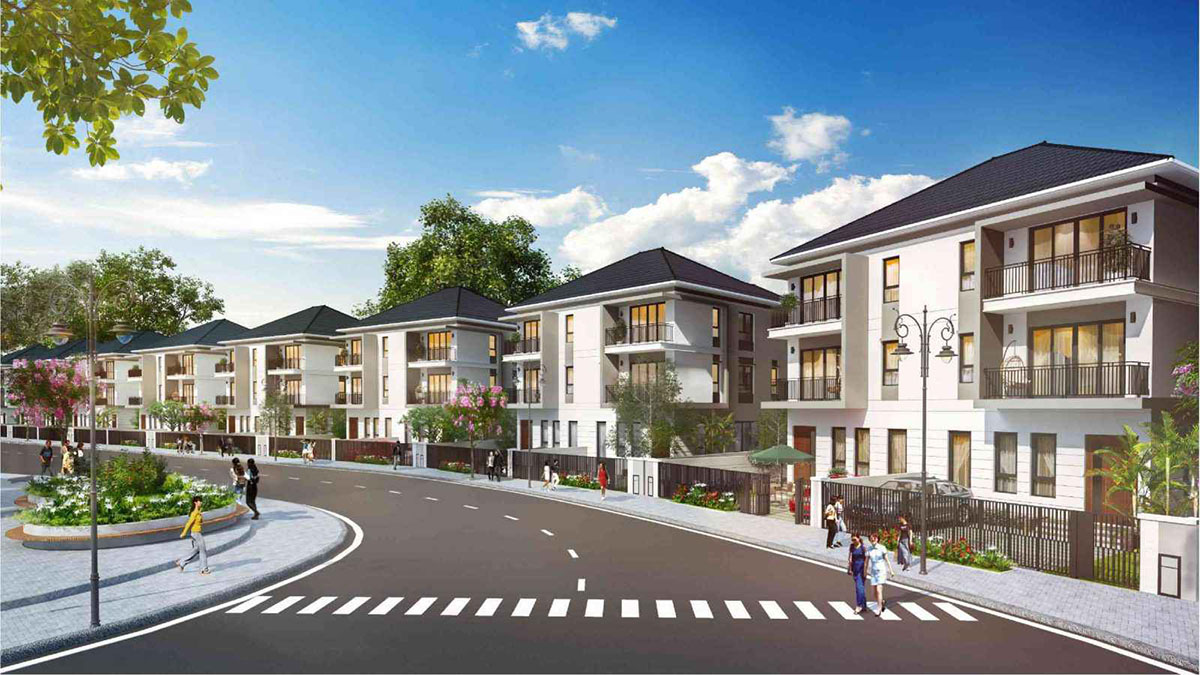 Sản phẩm biệt thự nhà phố tại dự án