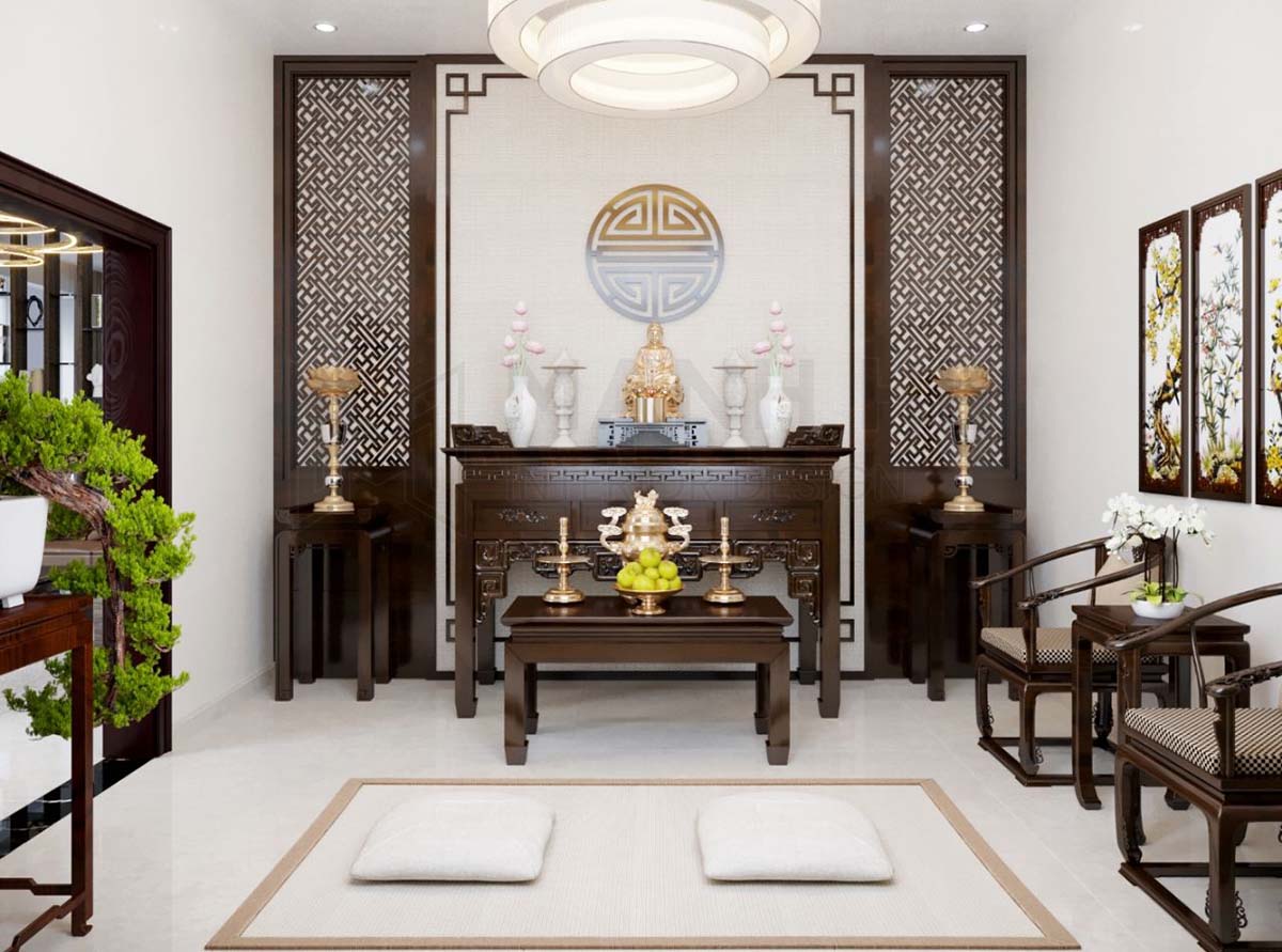Màu sắc phòng thờ