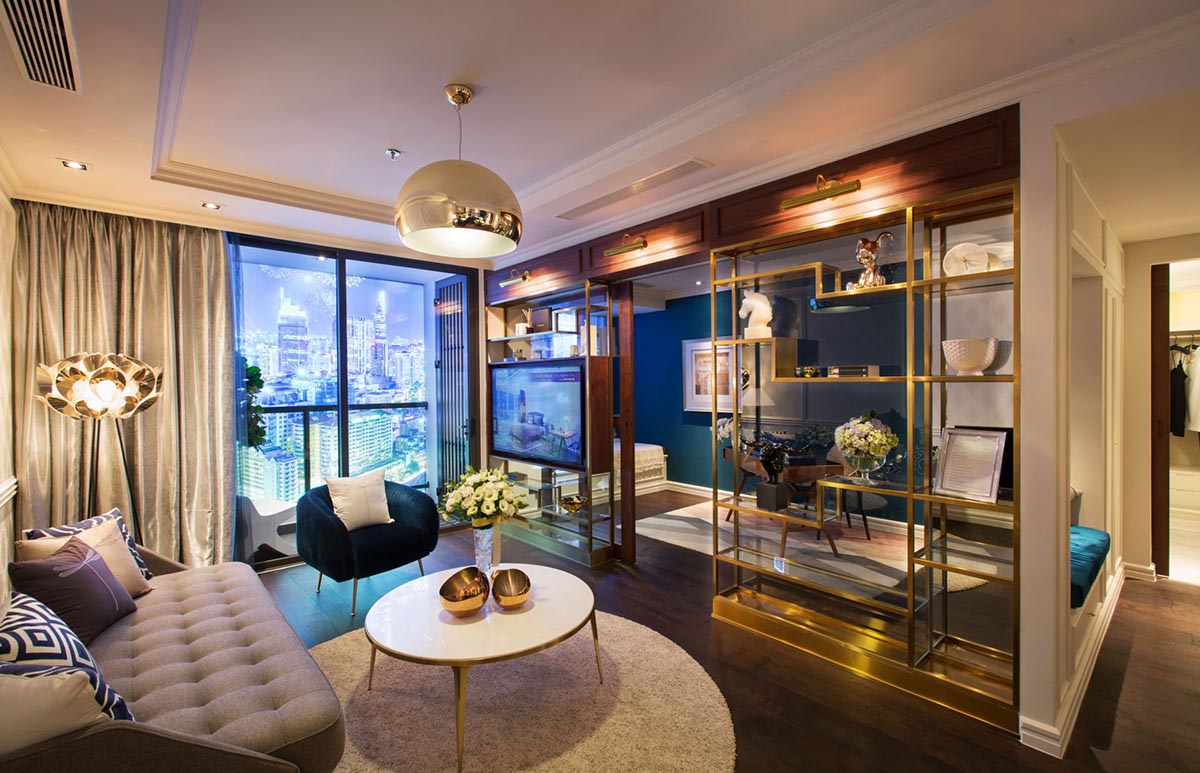 Mẫu tủ kim loại ấn tượng tại the Grand Manhattan