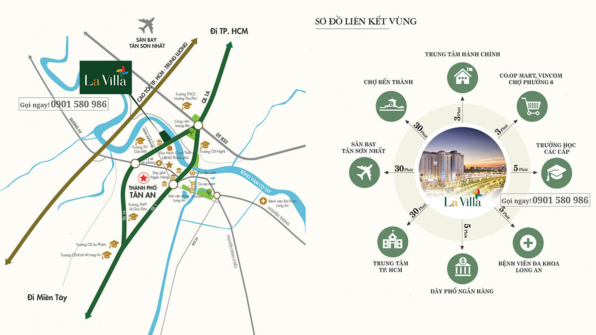 Ngoài chủ đầu tư tốt, vị trí Lavilla Green City cũng rất đẹp