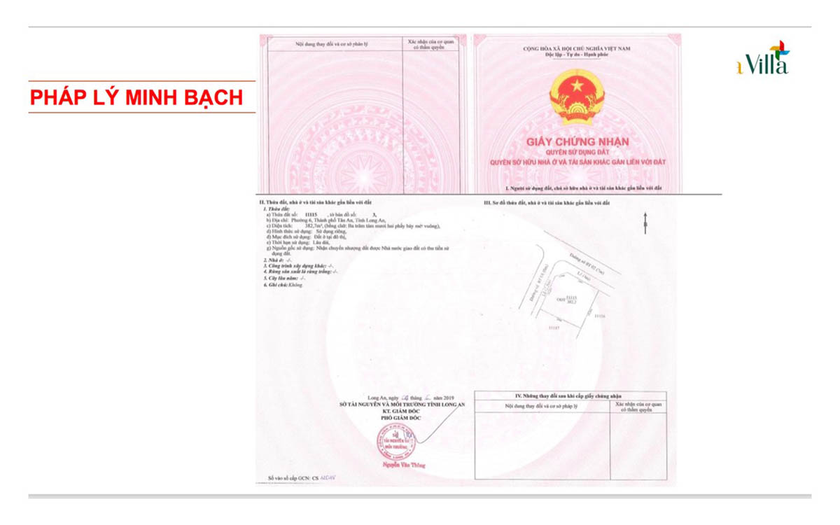 Pháp lý Lavilla Green City sạch