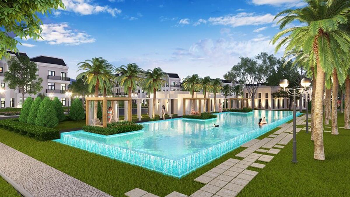 Tiện ích hồ bơi tràn bờ tại dự án