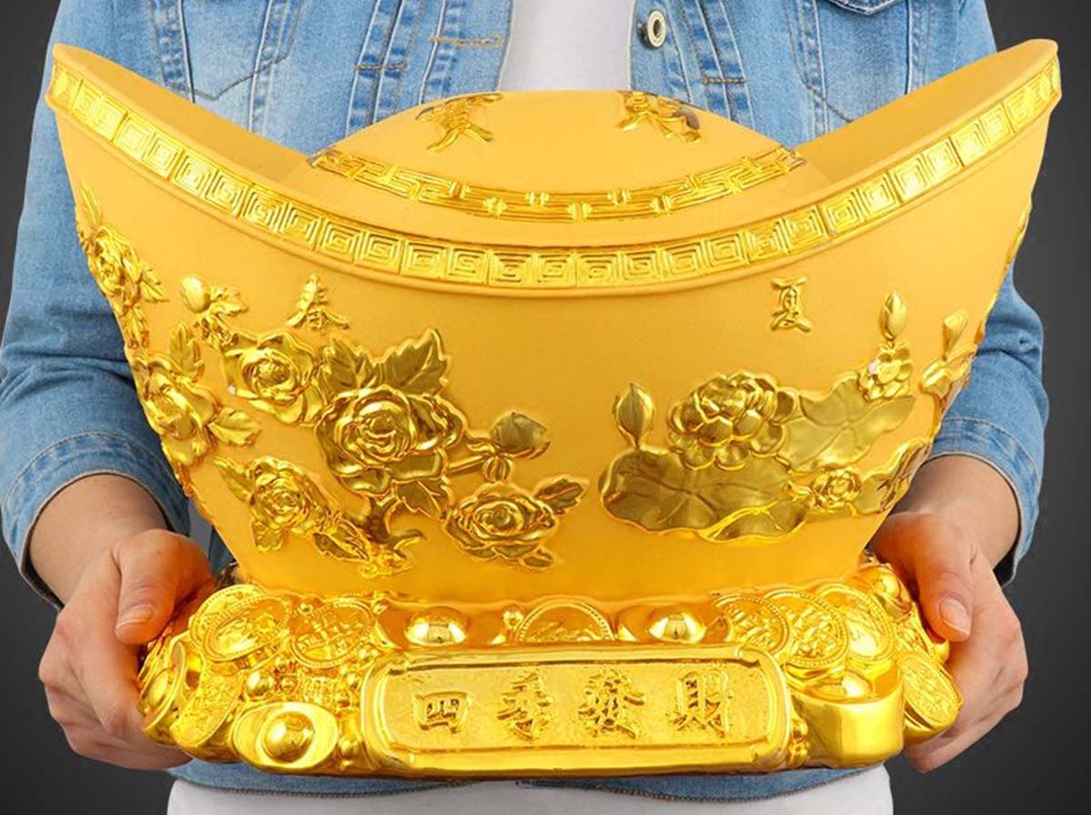 Vật phẩm phong thủy thỏi vàng