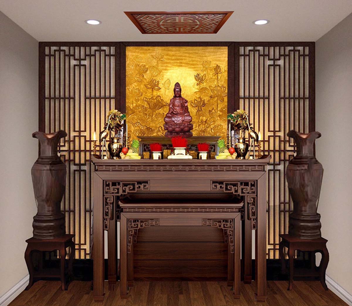 Vị trí đặt bàn thờ hợp phong thủy
