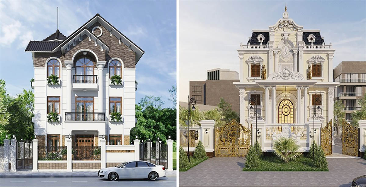 Cột nhà được phân bố đồng đều