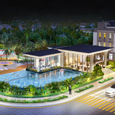 Hồ bơi rộng lớn
