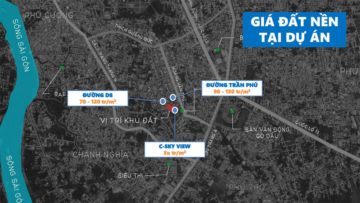 Giá đất nền tại dự án