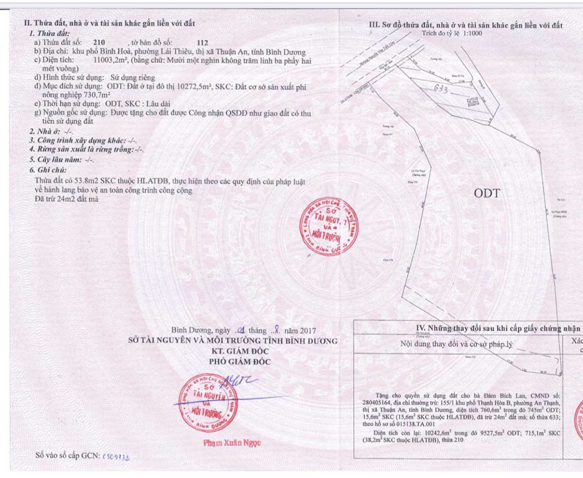 Sổ hồng pháp lý dự án