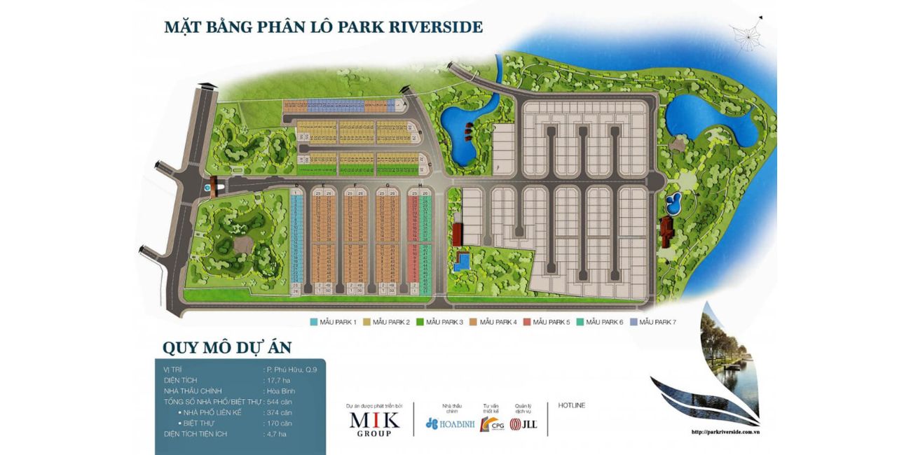 Mặt bằng phân lô Park Riverside