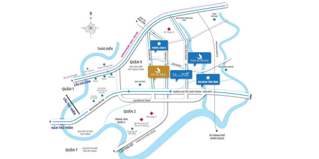 Vị trí của khu đô thị River Park