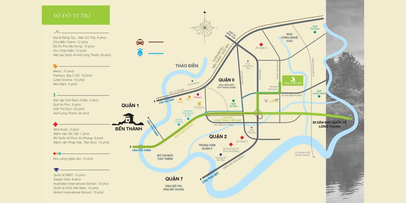 Vị trí xây dựng khu đô thị Park Riverside