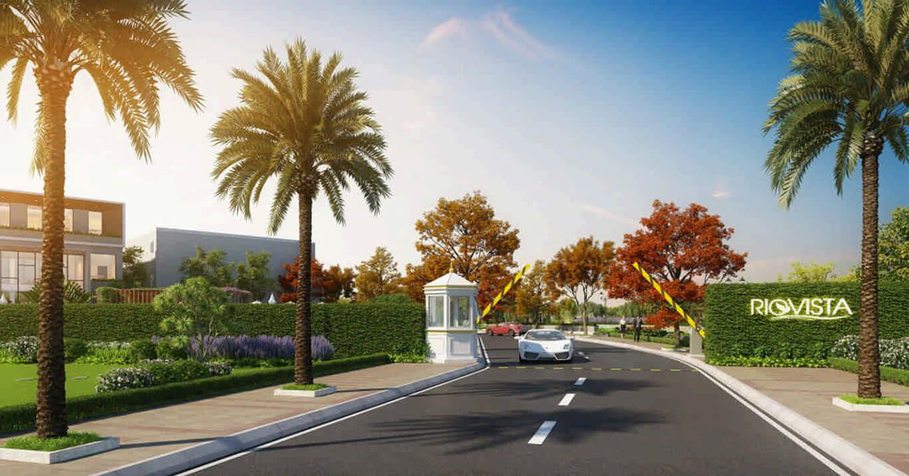 Cổng ra vào tại dự án