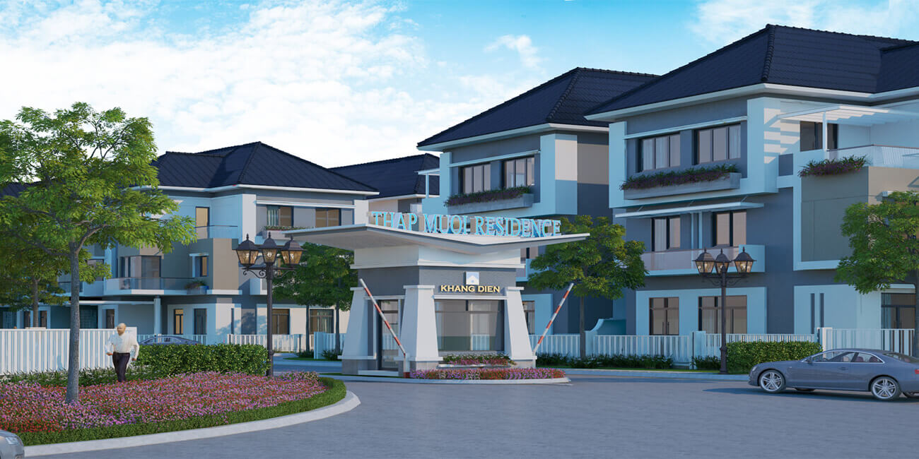 Cổng vào khu dân cư