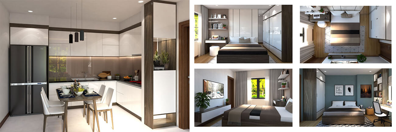 Đầy đủ phòng công năng cho gia đình