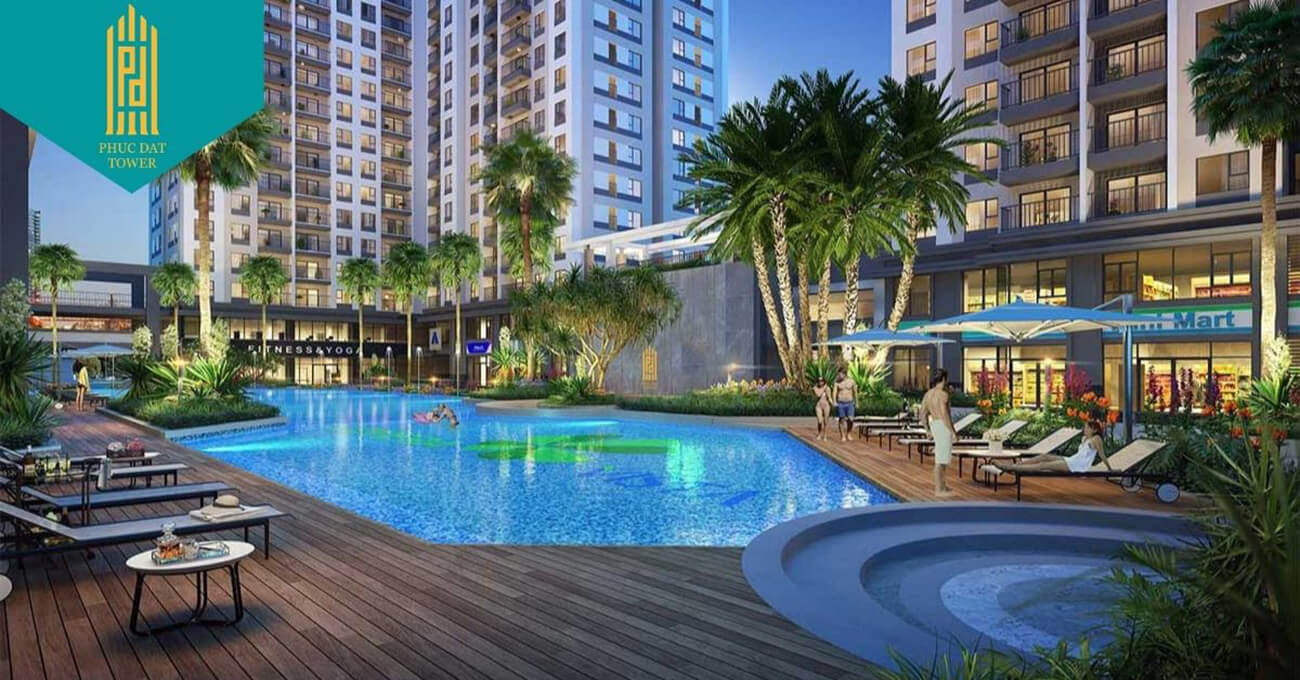Hồ bơi nội khu thư giãn thoải mái