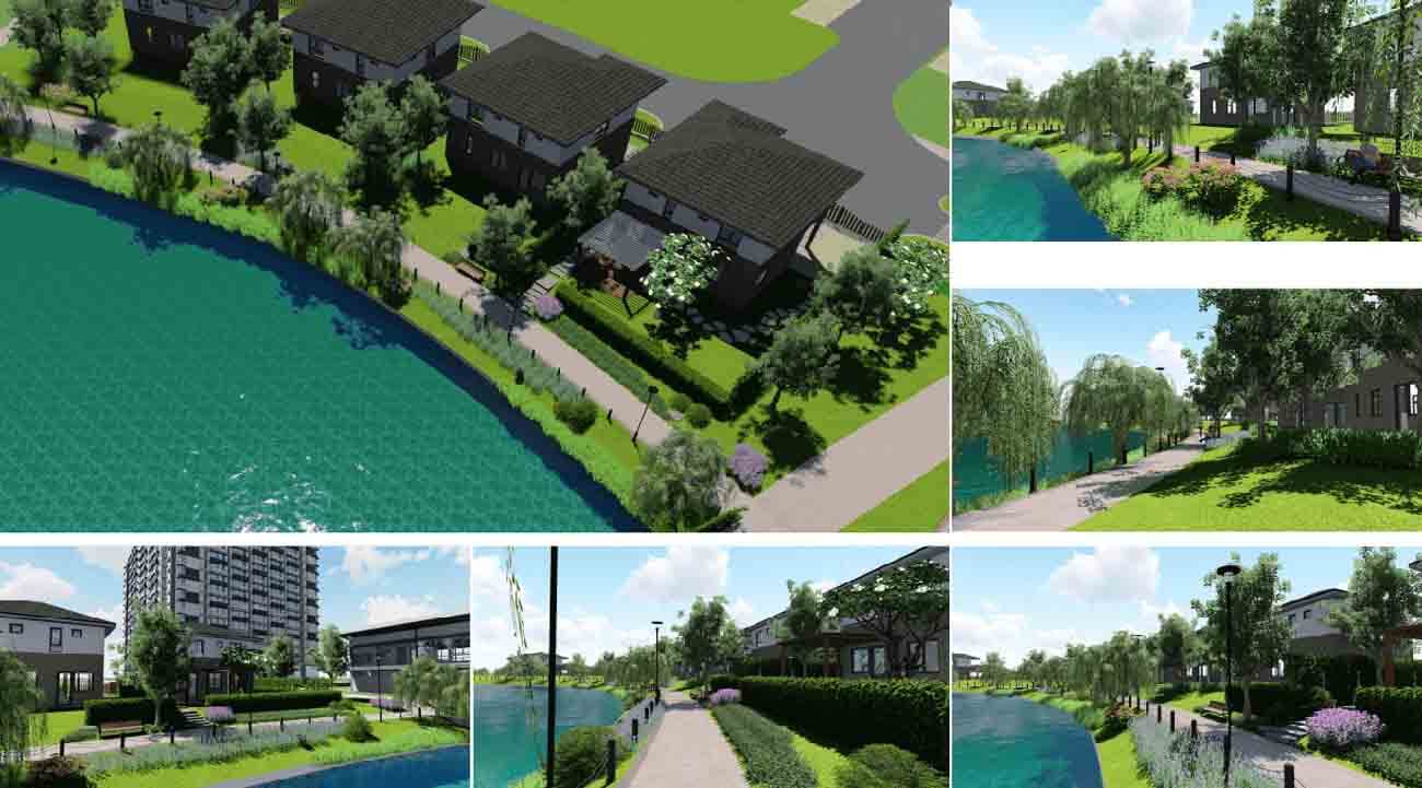 Không gian xanh phủ kín dự án