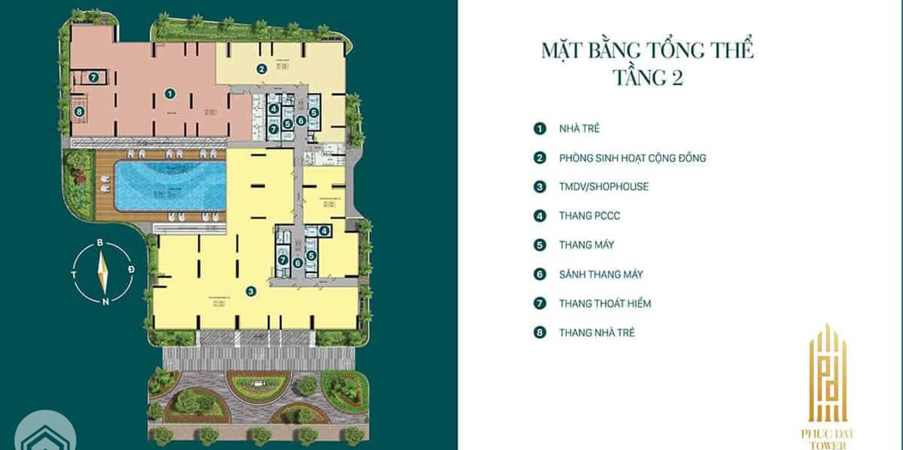 Mặt bằng tổng thể tầng 2