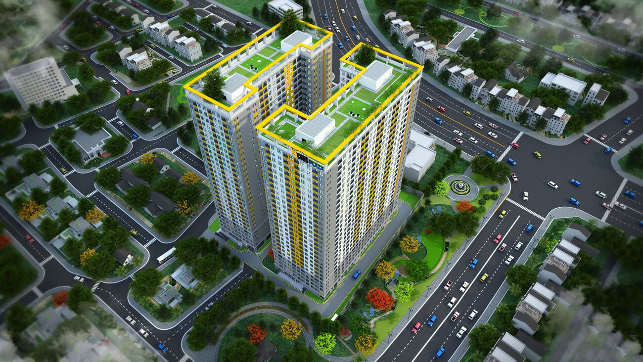 Nằm ngay trung tâm thành phố Dĩ An