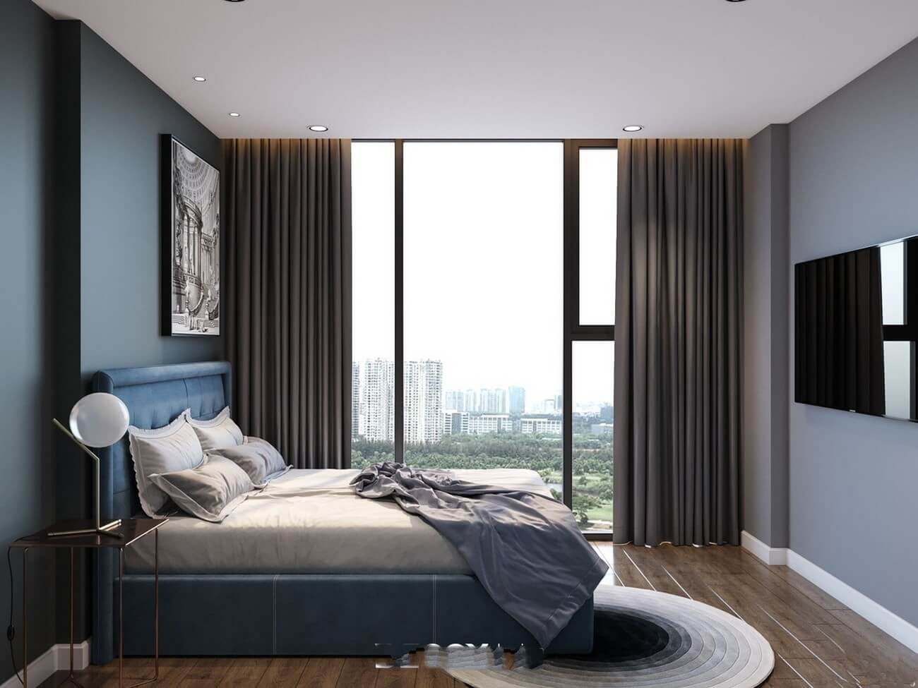 Phòng ngủ view đẹp thông thoáng