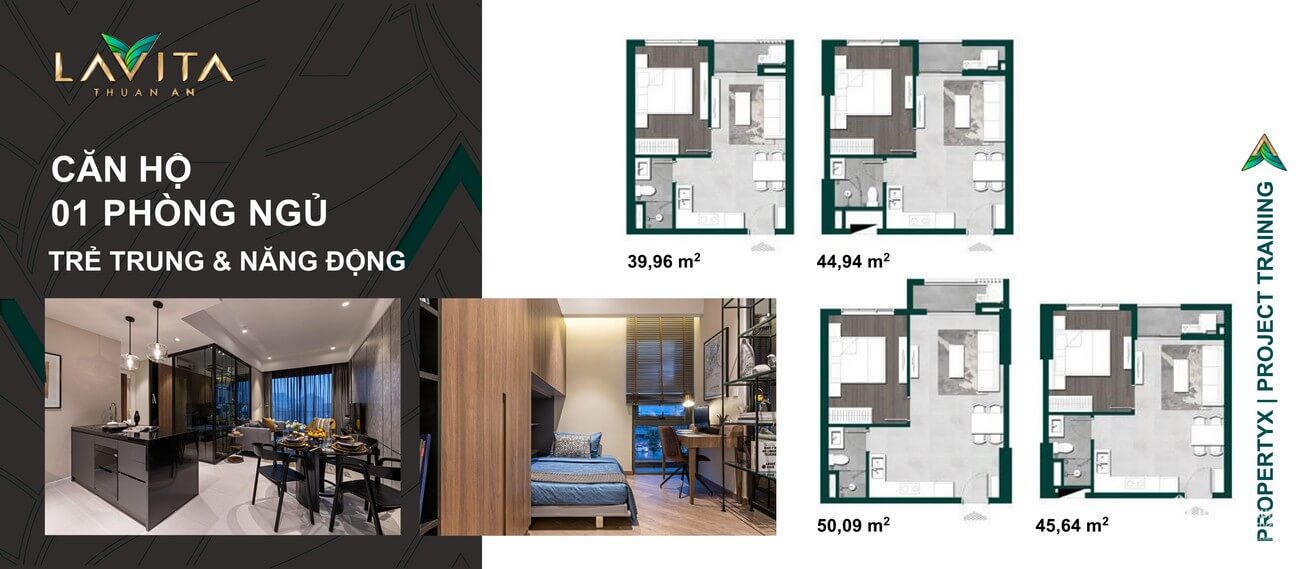 Thiết kế căn hộ 1 phòng ngủ