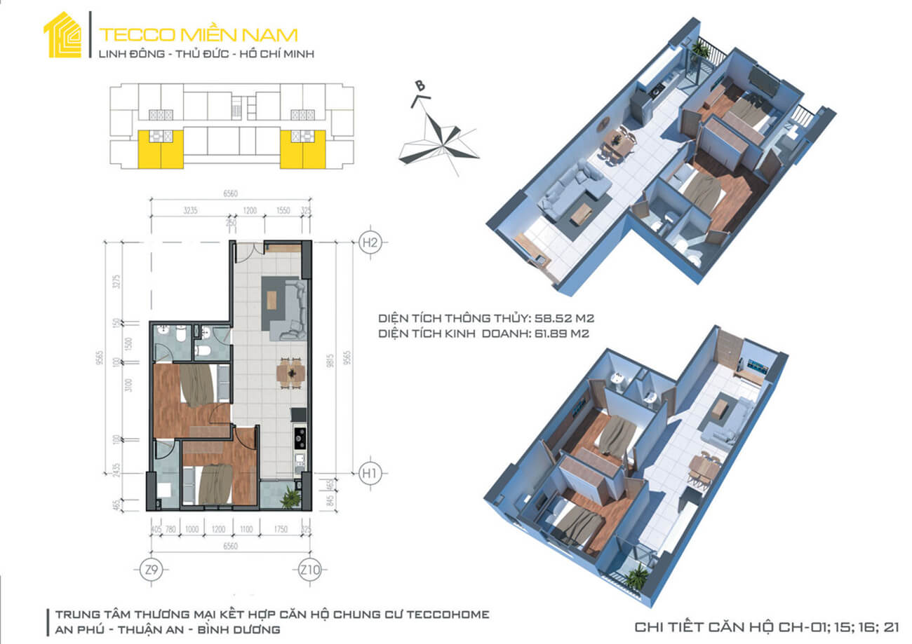 Thiết kế căn hộ CH 21