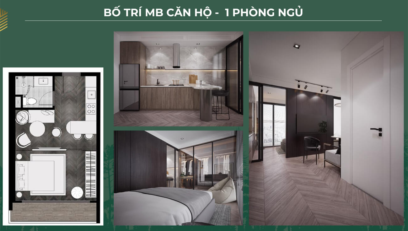 Thiết kế nội thất căn hộ 1PN