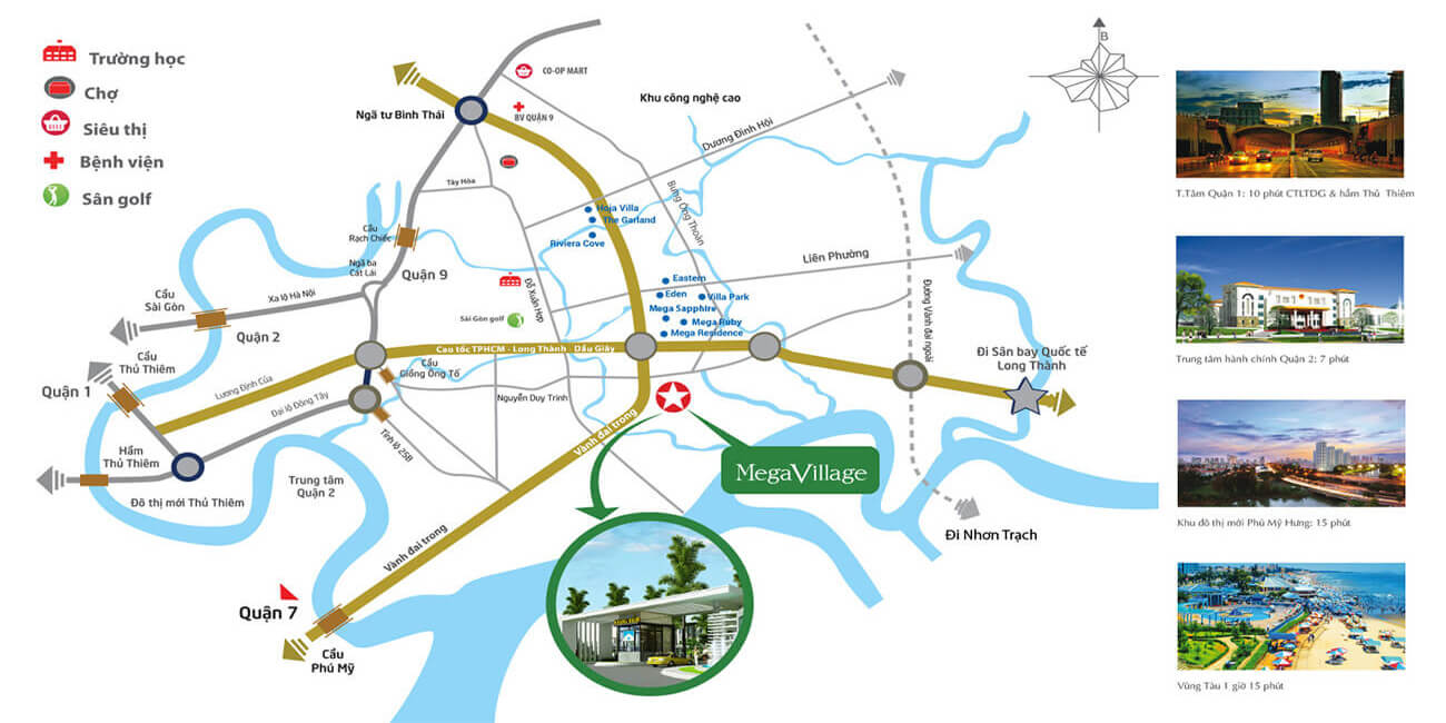 Vị trí xây dựng Mega Village