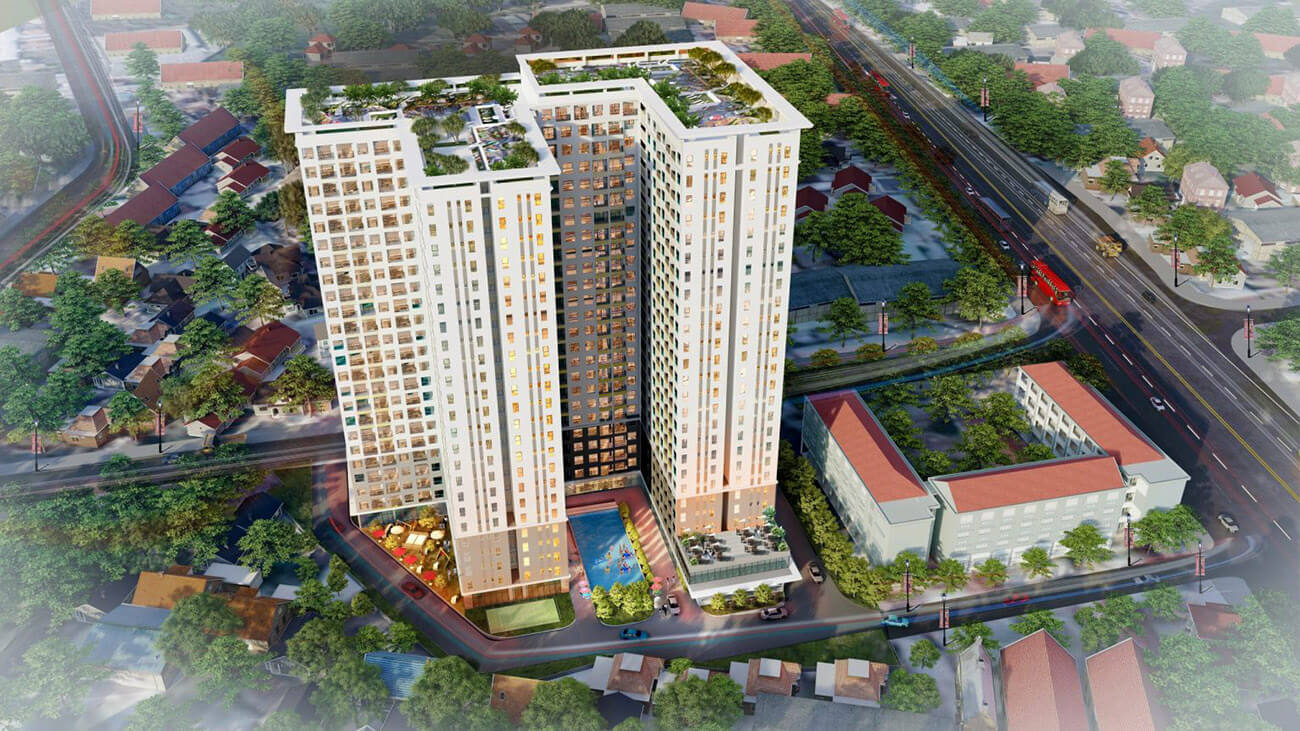Block căn hộ cao 25 tầng