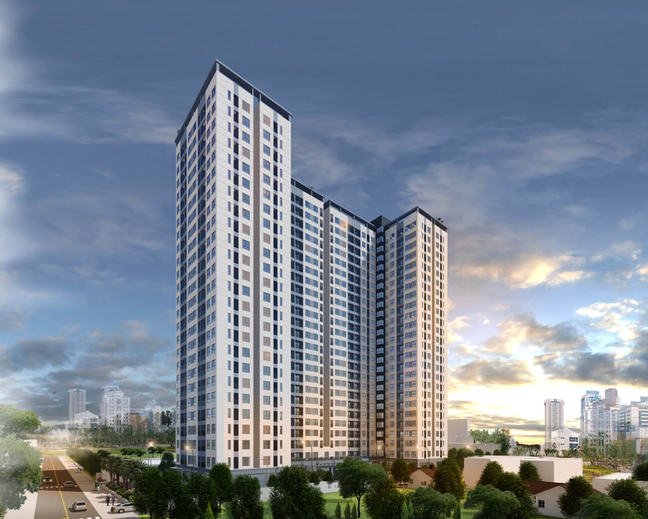 Block căn hộ cao 25 tầng