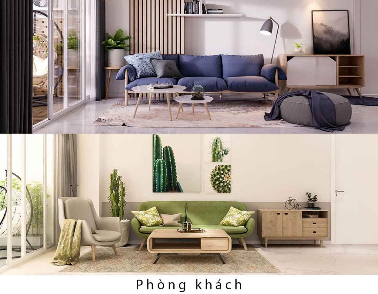 Các thiết kế phòng khách