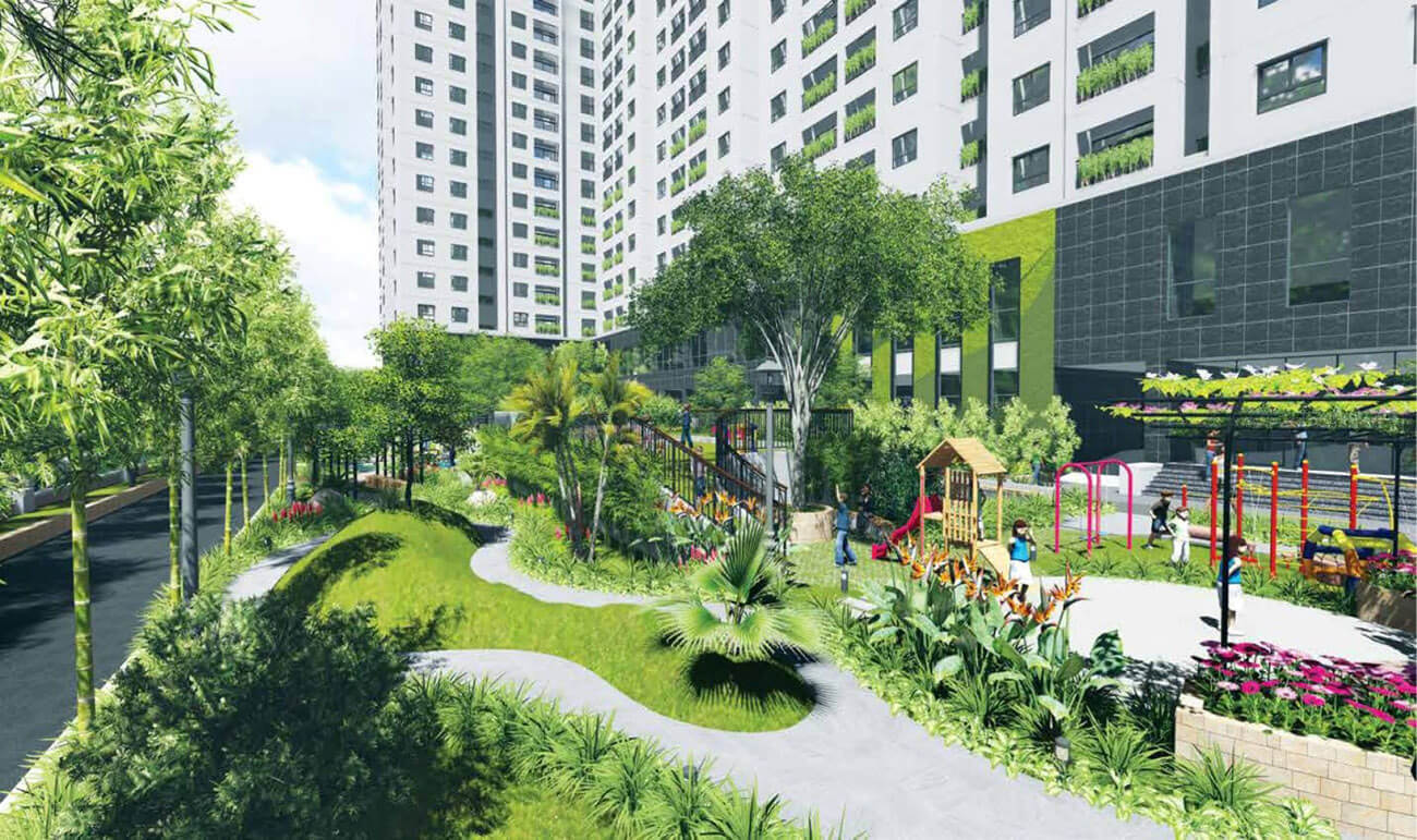 Công viên cây xanh kết hợp khu giải trí trẻ em