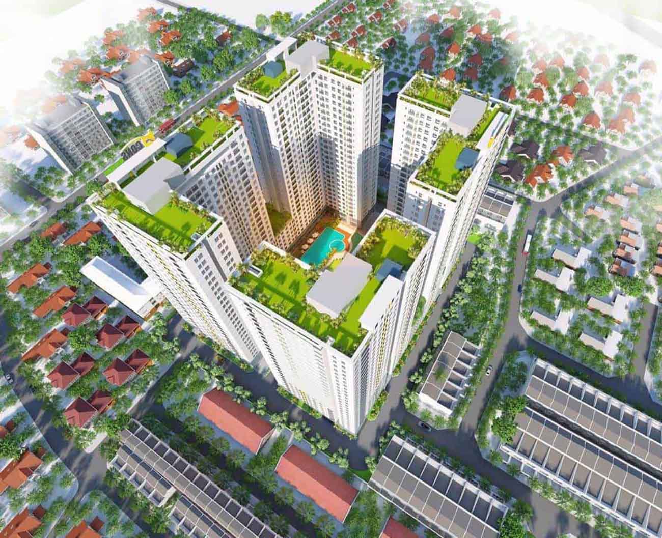 Dự án có nhiều không gian xanh mát