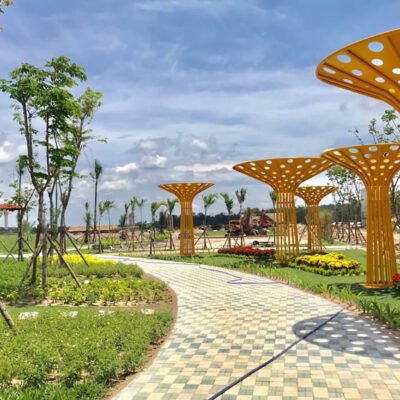Đường dạo bộ rộng cho cư dân