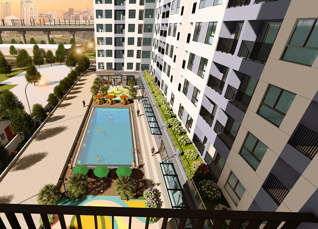 Hồ bơi có view tuyệt đẹp