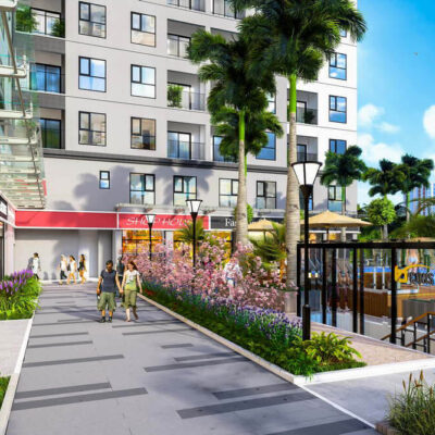 Khu cửa hàng và các shophouse