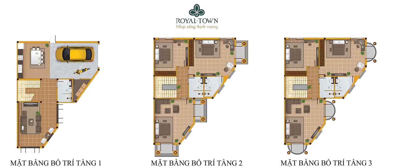 Mặt bằng các tầng