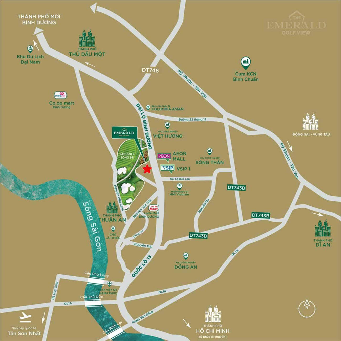 Nằm tại vị trí thuận tiện di chuyển